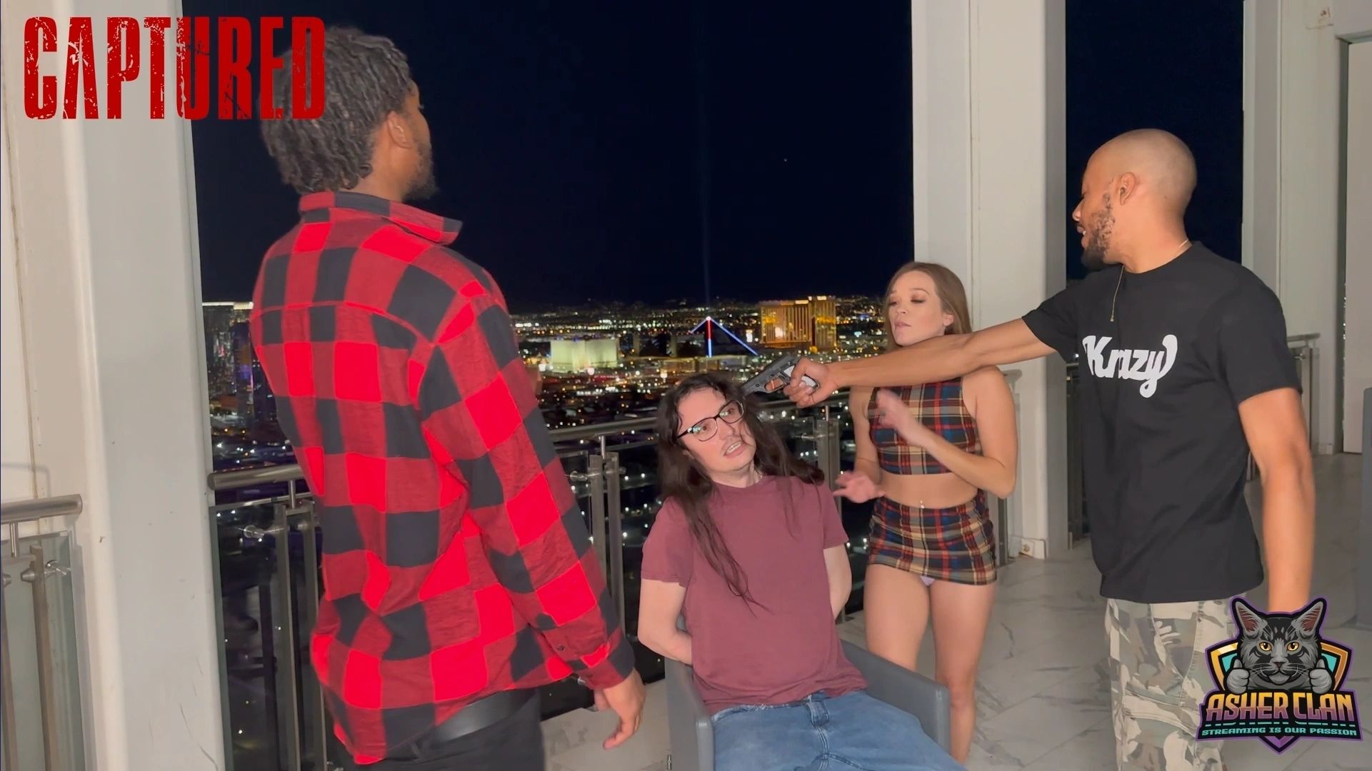 Balcony confrontation scene